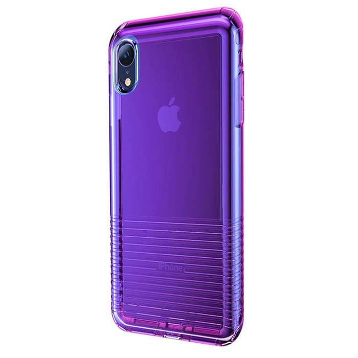 Baseus Colourful Airbag Case for iPhone XR - Transparent Pink