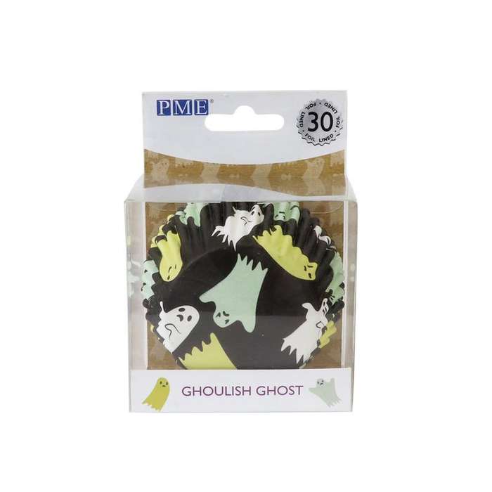 PME Cupcake Cases Standard Size Paper Baking Cases - Pack of 30 - Ghost