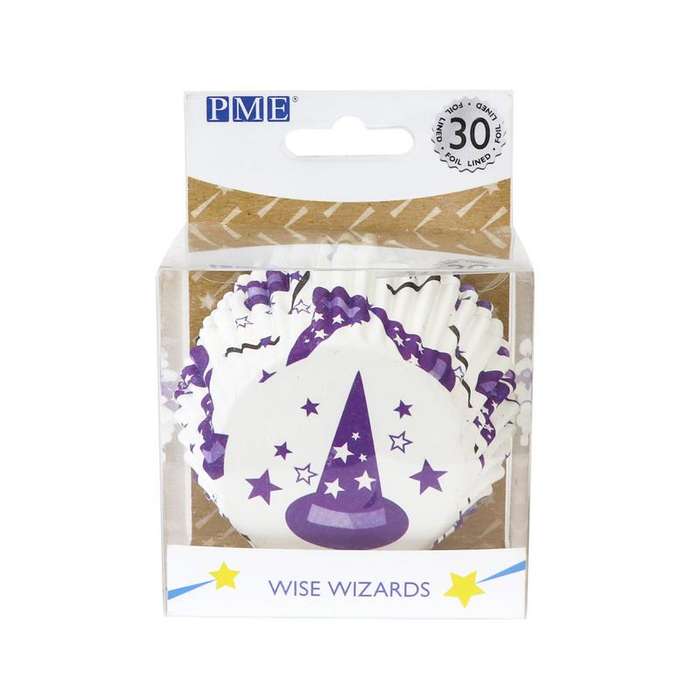 PME Cupcake Cases Standard Size Paper Baking Cases - Pack of 30 - Wizards