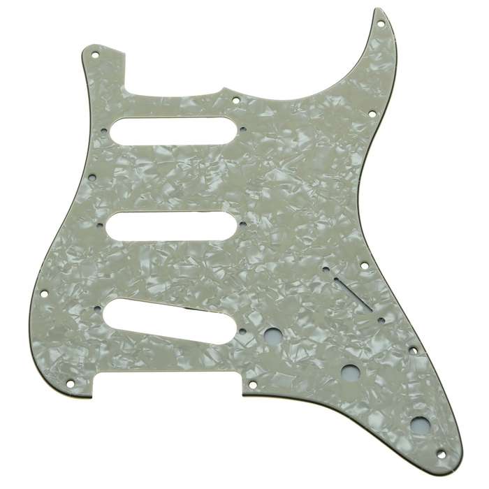 S/S/S Mint Pearl 3ply Strat Style Pickguard