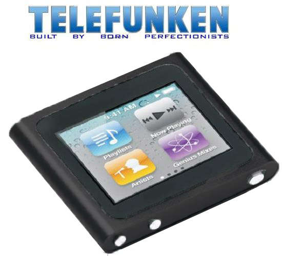 TELEFUNKEN 8GB MP3/MP4 Player Black (TMP-808B) - NW Electronics