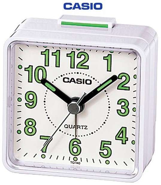 Casio Alarm Clock - White (TQ-140-7DF) - Casio