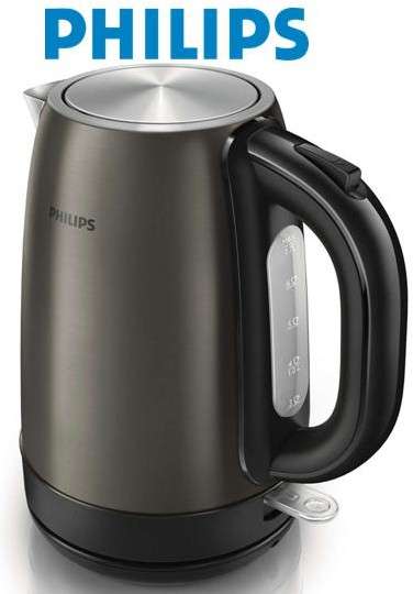 Philips 1.7L 2200W Titanium Metal Kettle (HD9322/81) - Philips