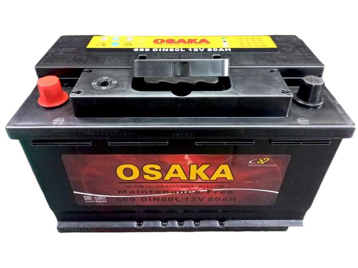 NC470  Osaka 669 - Auto Battery 12 Volt 80 Ah with OLD Battery. Plus R220 without OLD Battery. -
