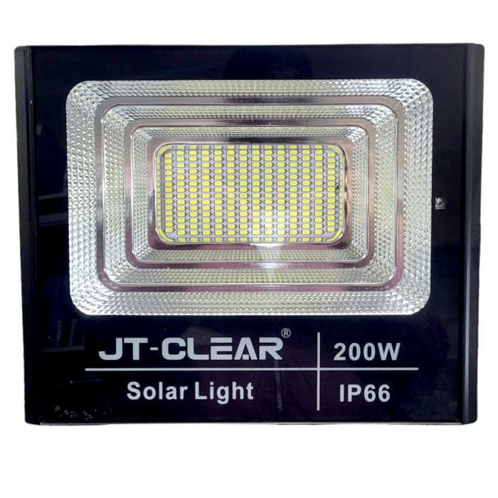 LA060 - JT CLEAR Floodlight Outdoor LED with Solar Panel IP65 200 Watt.