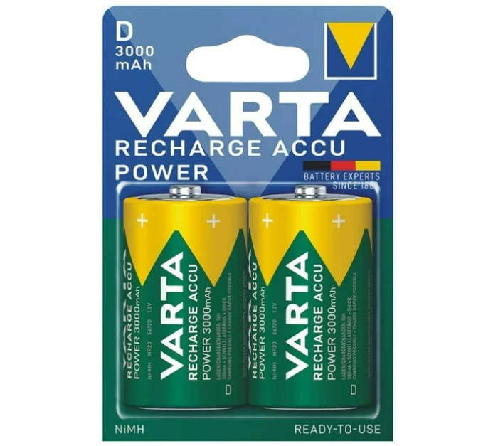 RA540 - VARTA - Size D RECHARGEABLE ACCU POWER 2 pack