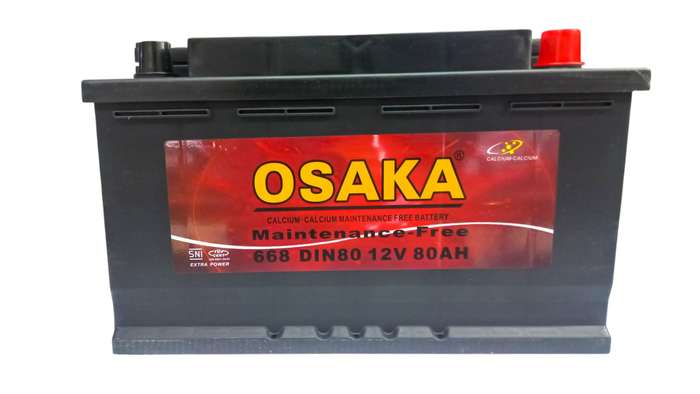 NC470  Osaka 668 - Auto Battery 12 Volt 80 Ah with OLD Battery. Plus R220 without OLD Battery. -