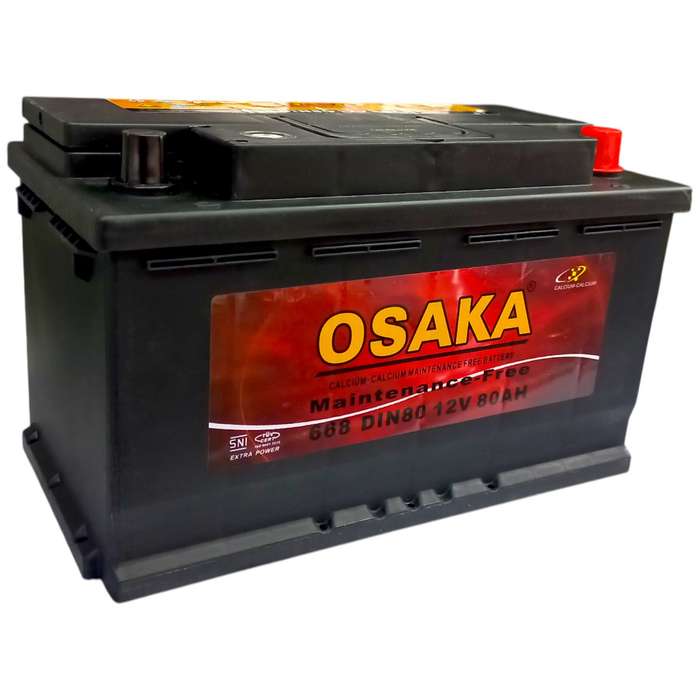 NC470  Osaka 668 - Auto Battery 12 Volt 80 Ah with OLD Battery. Plus R220 without OLD Battery. -