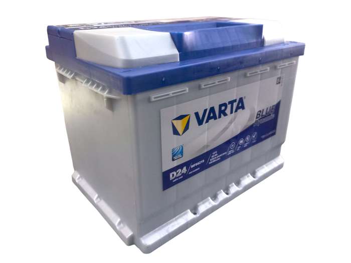FD0250  Varta Blue D24 Battery 12V 62Ah+ Old Batt Del Instore.No Batt Add R295. Warranty 25 Months