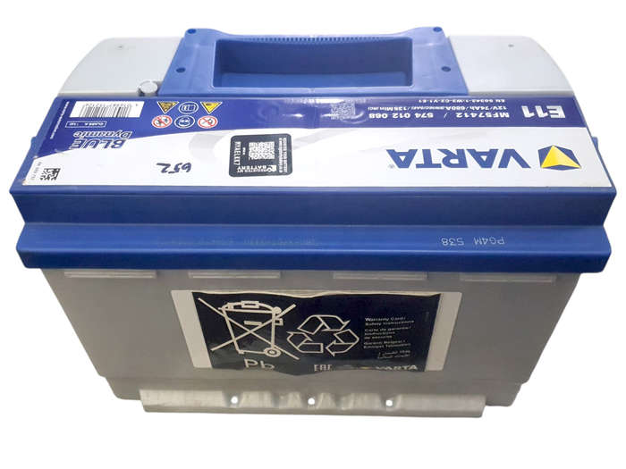 FD0260  Varta Blue E11 Battery 12V 74Ah+ Old Batt Del Instore.No Batt Add R295. Warranty 25 Months