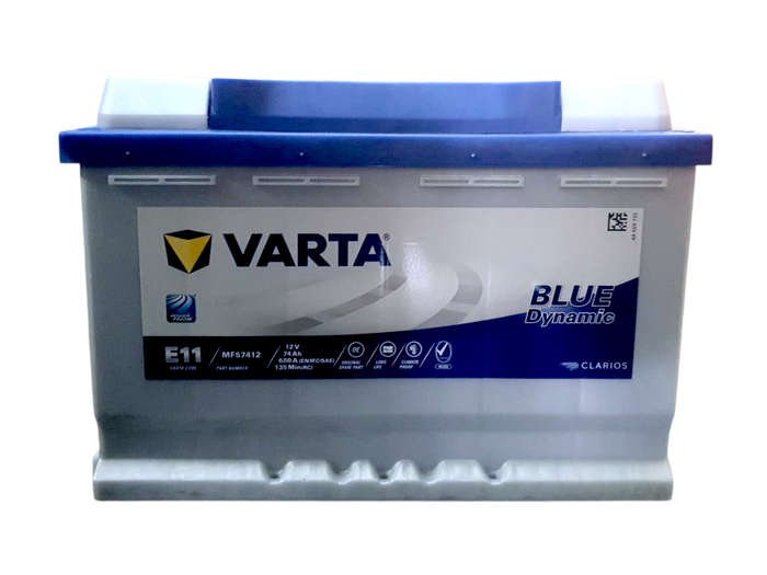 FD0260  Varta Blue E11 Battery 12V 74Ah+ Old Batt Del Instore.No Batt Add R295. Warranty 25 Months