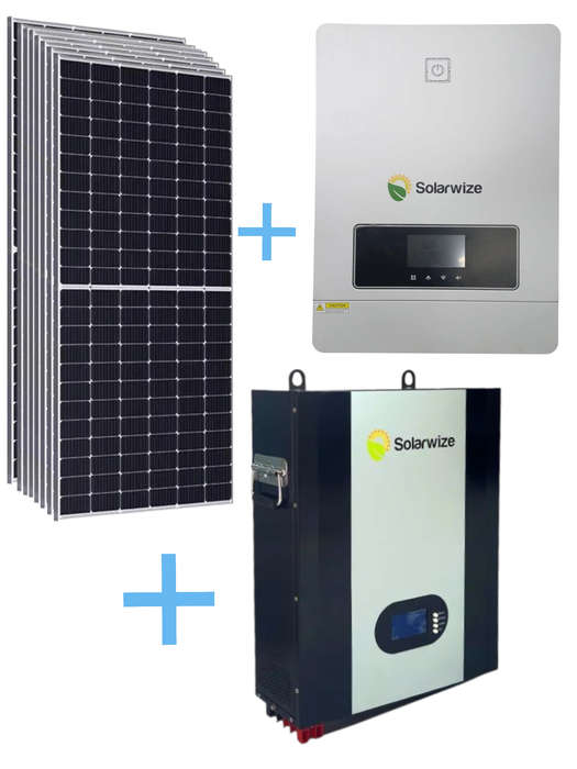 ADJ150C - Solar Combo Kit.Solarwize 8.5KW Inverter S.Wize 5.8KW Lithium Battery. 8x555W  Solar Panel