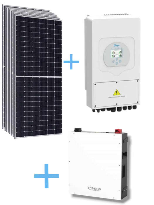 ADJ160C - Solar Combo Kit.Deye 5KW Inverter.Dyness 5.1KW Lithium Battery.S.Panels 8x 555W C.Solar