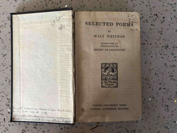 Walt Whitman: Selected Poems