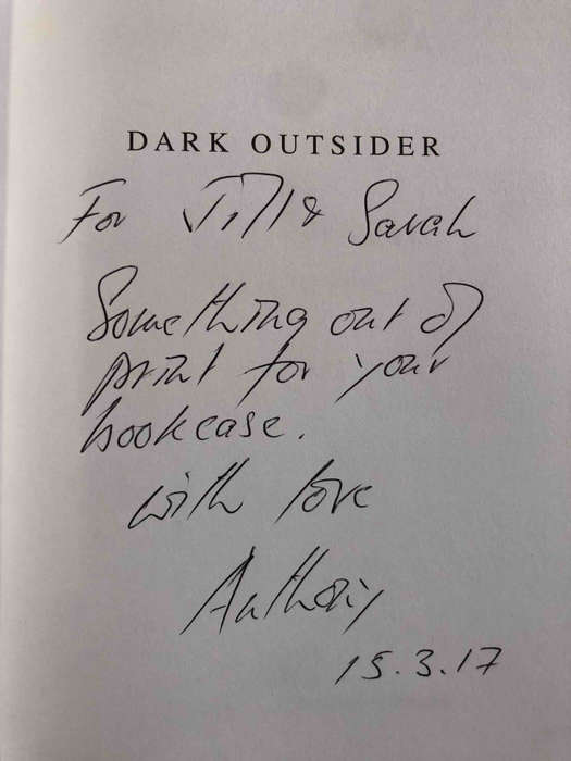 Dark Outsider: Three Plays (SIGNED and DEDICATED)