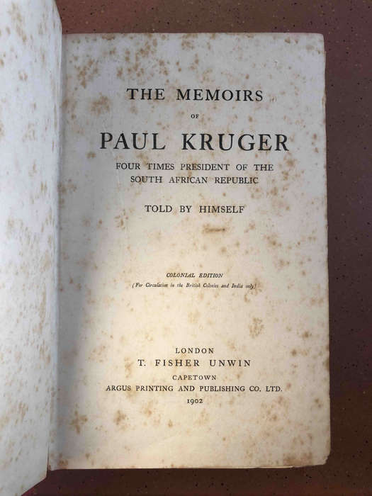 The Memoirs of Paul Kruger