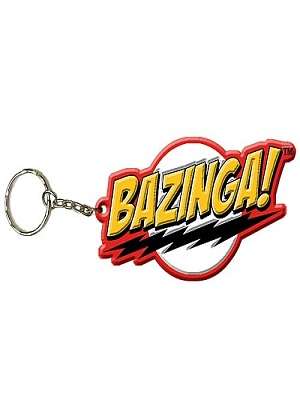 Big Bang Theory Bazinga! Rubber Key Chain
