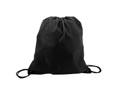Midi 210D Poly Drawstring Bag - black (BAG078B)