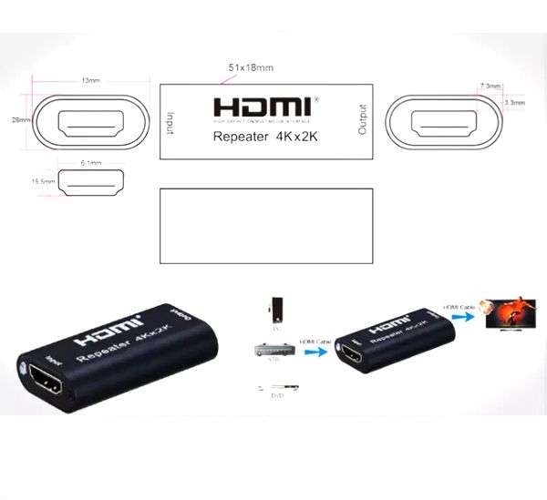 40M HDMI Repeater Extender 4k UHD Female to Female