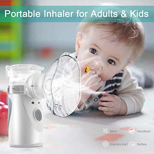 Handheld Portable Ultrasonic Nebulizer Atomiser Inhaler Nebuliser - NEARLY SILENT OPERATION