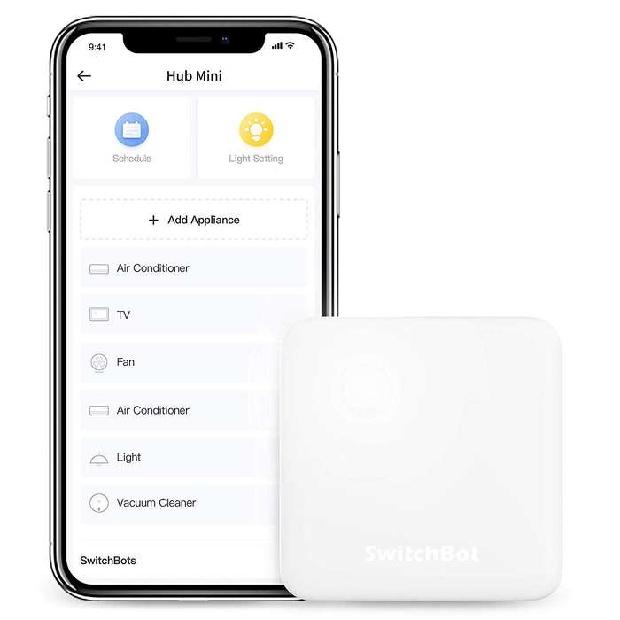 SwitchBot Hub Mini Smart Remote - Voice or App Control Your Appliances