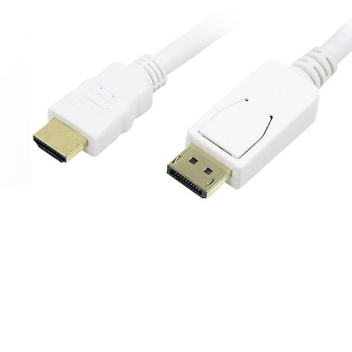 Display Port to HDMI cable (1M) - White