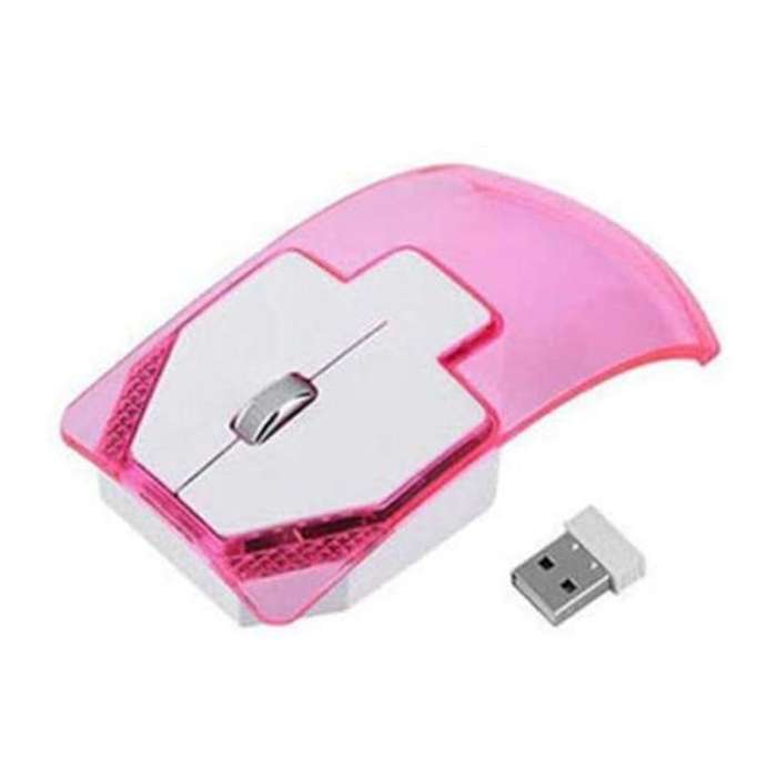 Wireless Transparent LED Mouse 2.4GhZ Light Green - Transparent