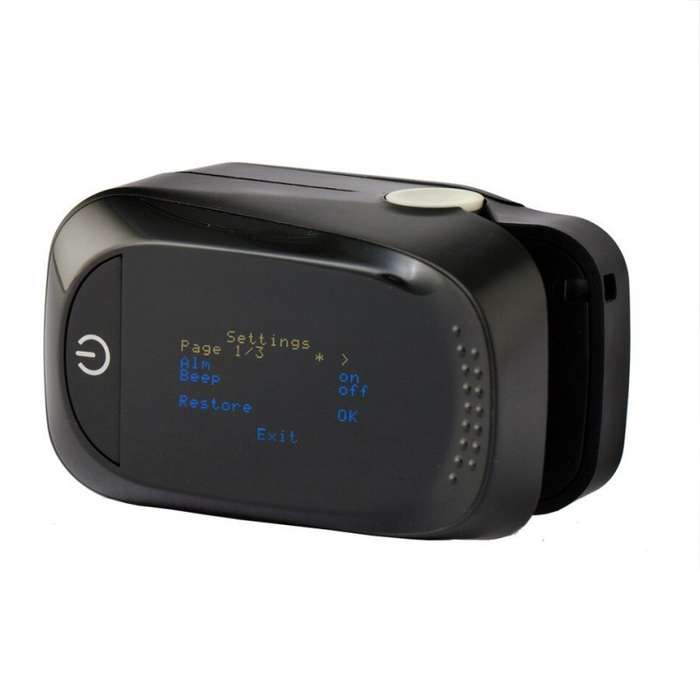 Finger Pulse Oximeter Fingertip Heart Rate Monitor White
