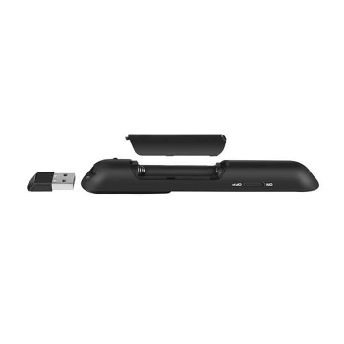 Wireless USB Laser Pointer Presenter Remote Control with Hyperlink and Volume Control Function Black