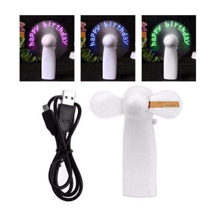 LED Programmable Message Fan (AAA battery powered)
