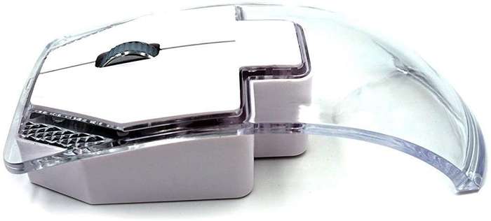 Wireless Transparent LED Mouse 2.4GhZ Light Green - Transparent