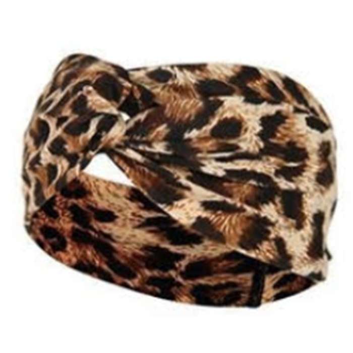 Ladies Headband Navy and cream