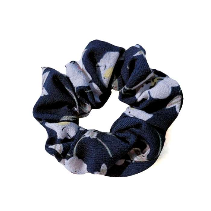 Hair Scrunchies Baby Pink Floral.