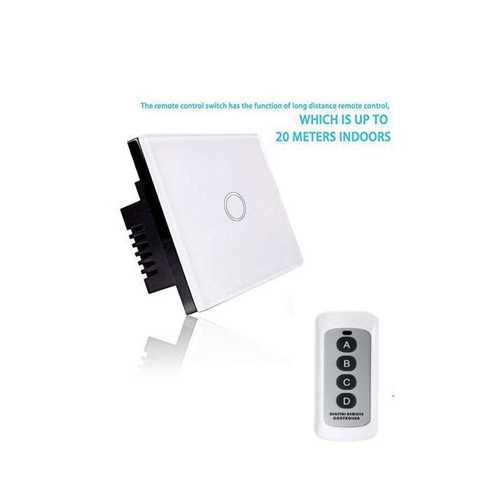 Smart Light Switch - RF Touch Remote Control - (NO NEUTRAL REQUIRED) 3 Gang