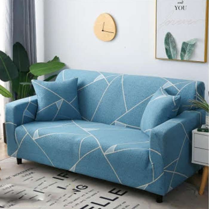 Stretch Fabric Couch Covers Retro 4x Seater (235-300cm)-Extra Large