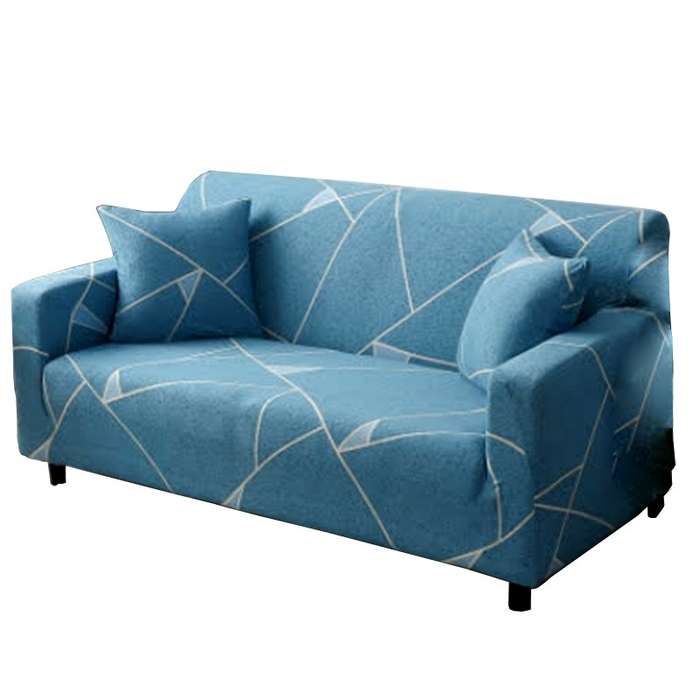 Stretch Fabric Couch Covers Retro 4x Seater (235-300cm)-Extra Large