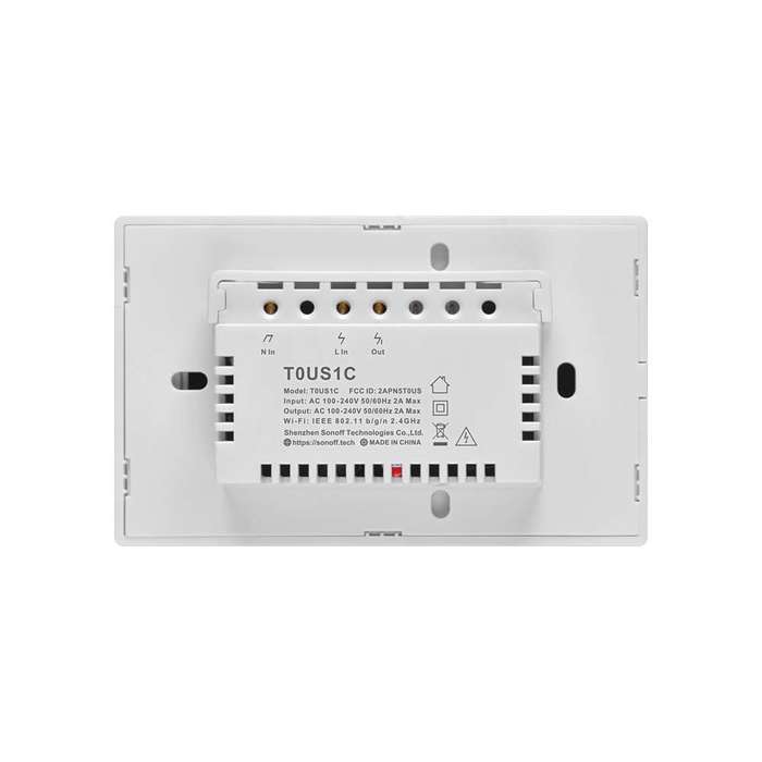 SONOFF TX T3 WiFi Smart Light Switch - Black (Requires Neutral Wire) 1 Gang
