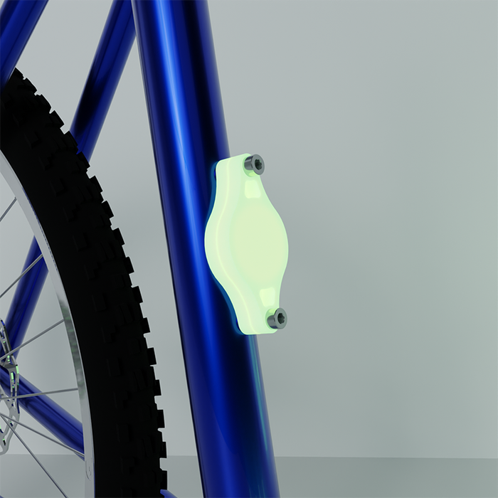 Airtag Bike Mount Light Grey