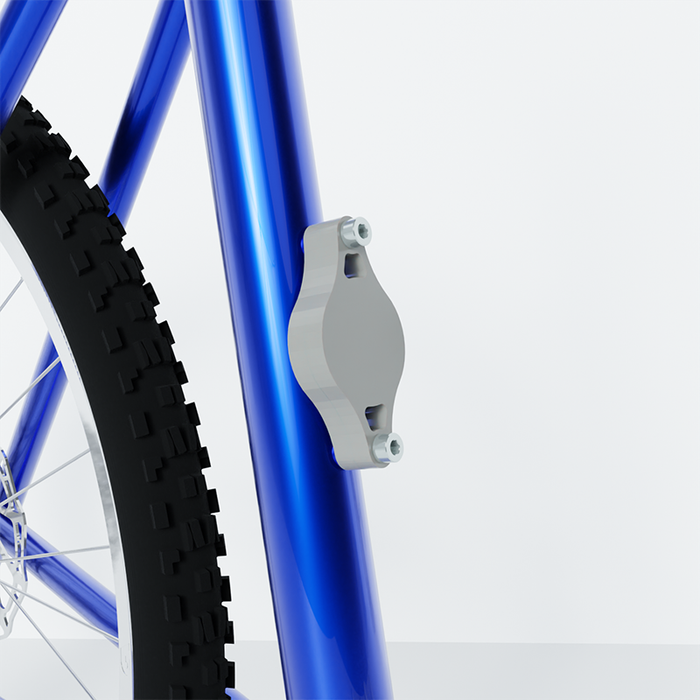 Airtag Bike Mount Light Grey