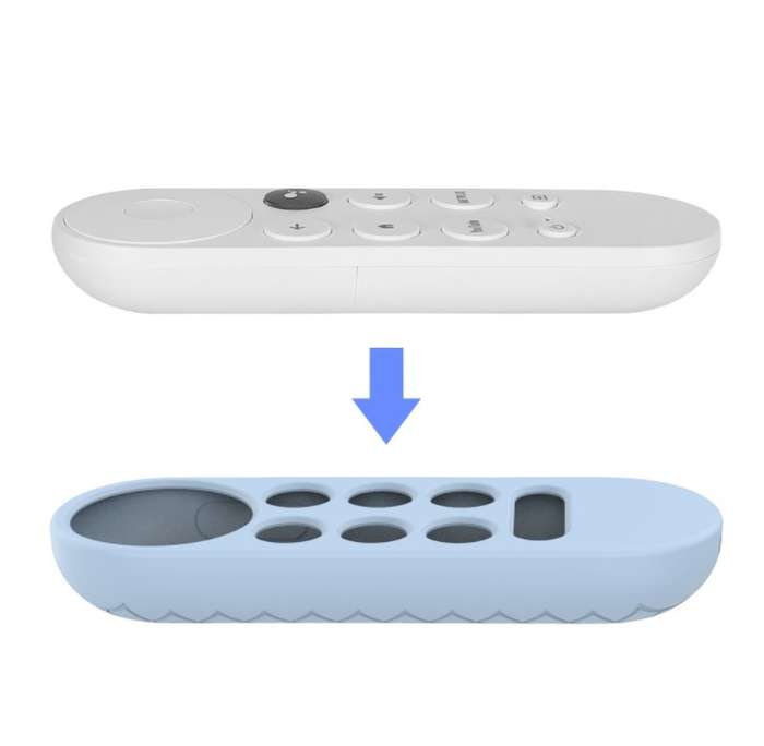 Silicone Remote Control Cover Case for Google Chromecast 2020 Black