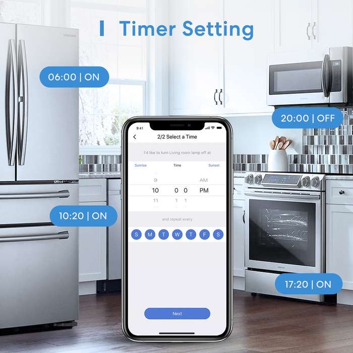 Meross Smart Wi-Fi AC Switch - Homekit/Alexa/Google compatible