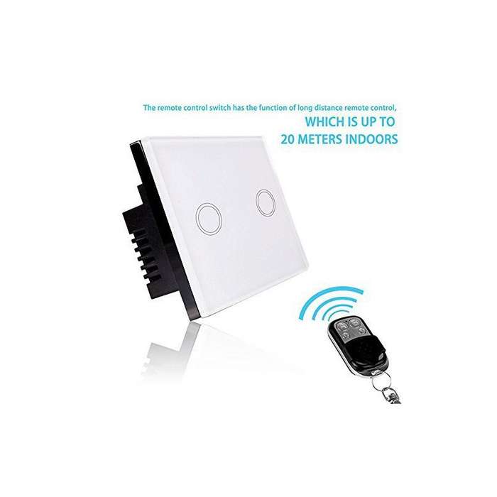Smart Light Switch - RF Touch Remote Control - (NO NEUTRAL REQUIRED) 3 Gang