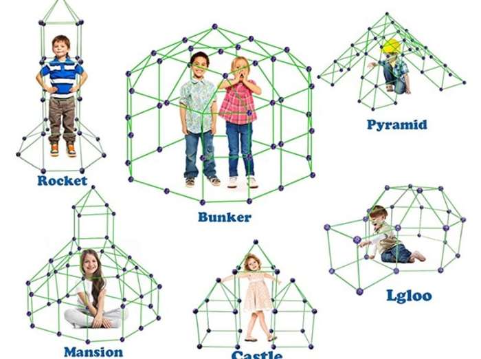 Fort building kit - 210 pieces