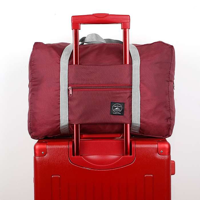 Foldable Travel Duffel Bag Navy Blue