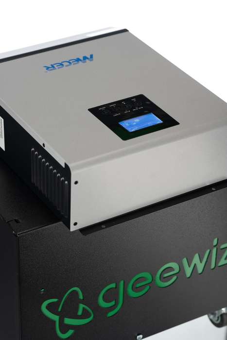 3000VA Mecer Axpert Pure Sine Inverter + 2x 100Ah LITHIUM Battery Trolley (12 HOUR BATTERY LIFE) ...