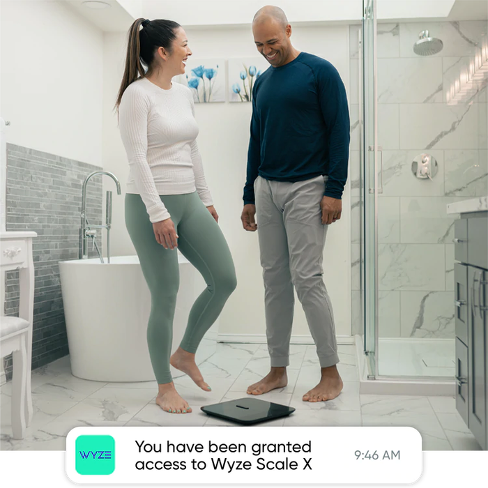 Wyze Scale X (Advanced Smart Scale) - Black/White White