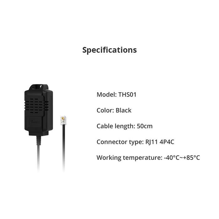 SONOFF Temperature and Humidity Sensor - THS01 Sensor (RJ11) for TH16 / TH20