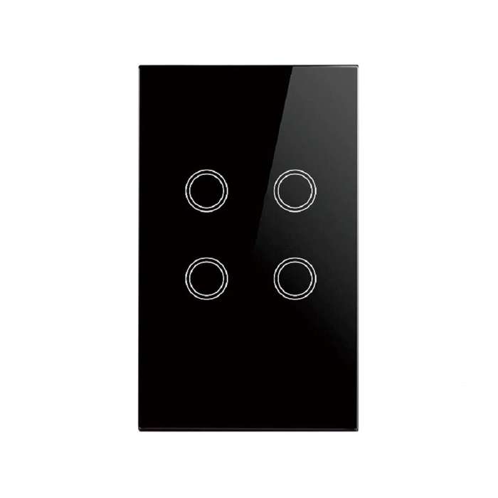 EWELINK Wifi Smart Light Switch - Black / No Neutral Required 3 Gang