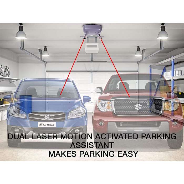 Motion-Activated Dual-Laser 360° Garage Parking Assistant  Precision Guidance- No Bumps