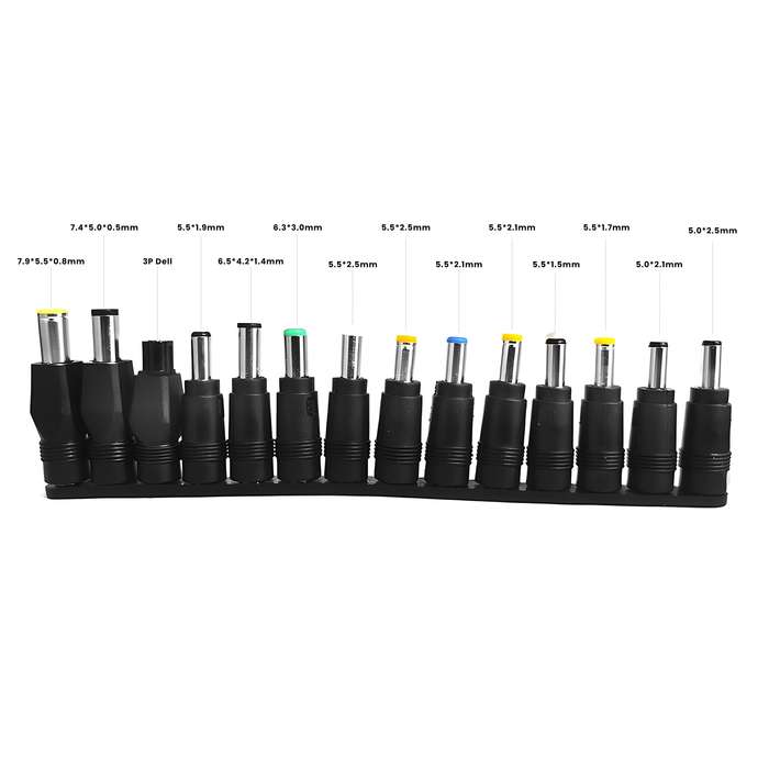 Replacement Laptop Tips - DC Adaptor Male to Female 14-in-1 Set B